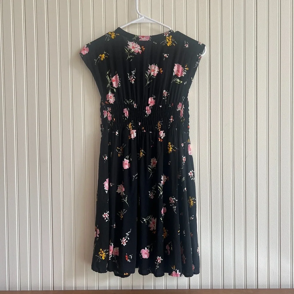 Free‎ People Mini Floral Print Boho Dress - Size XS - Elastic Waist